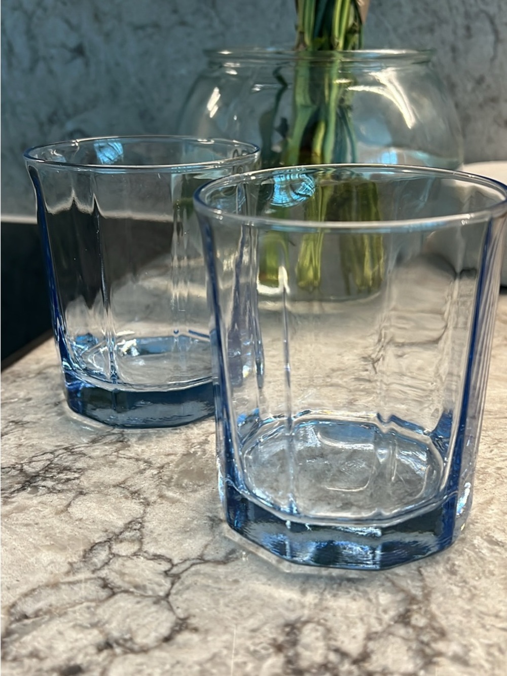 Set of 3 vintage anchor rocks glasses